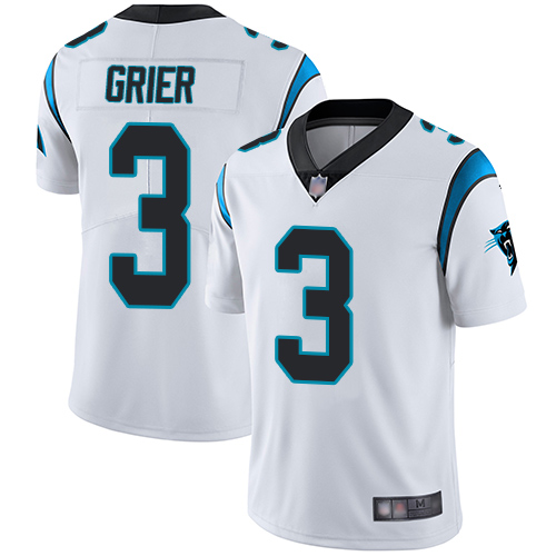 Carolina Panthers Limited White Men Will Grier Road Jersey NFL Football 3 Vapor Untouchable